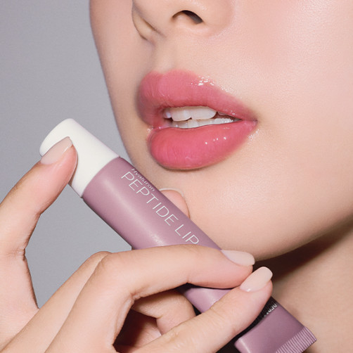 Hyaluronic Peptide Lip Vitality Plumping Balm + Keyring Holder (Rose)