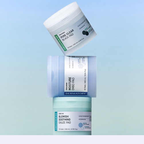 Dermatory pad planning (soothing/pores/moisture)