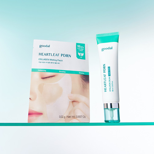 Crème PDRN Houttuynia Cordata*2 + Patchs Fondants (4) (Gratuit) 2 Masques