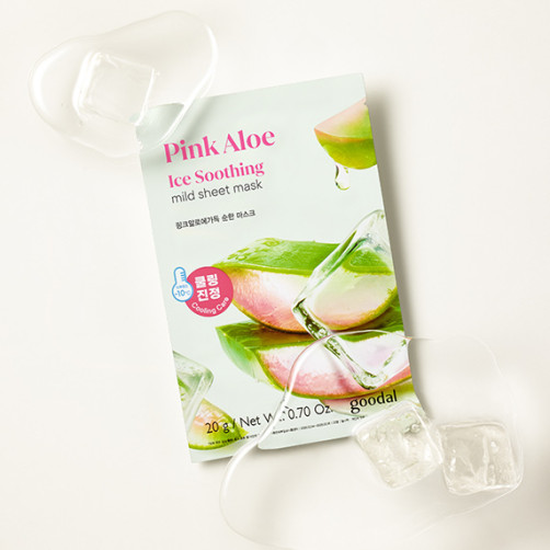 Milde Maske (Pink Aloe/Grüner Apfel/Reis/Teebaum/Grüner Tee/Zitronenmelisse)