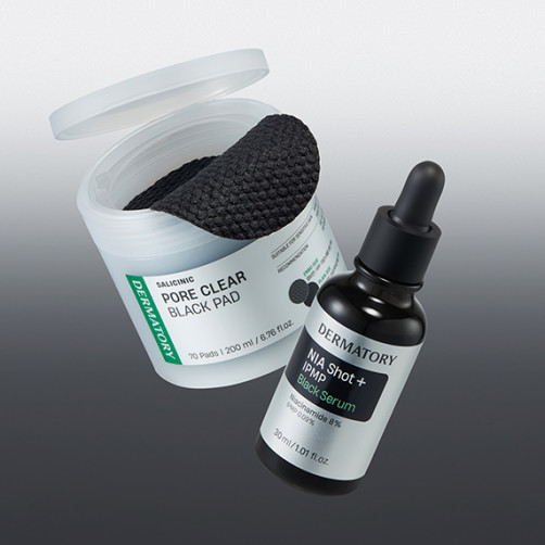 Trouble Black Serum 30ml + Pore Clear Black Pad Special (80 sheets in total)