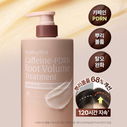 힐링버드 [NEW] 카페인 PDRN 루트 볼륨 트리트먼트 1000ml